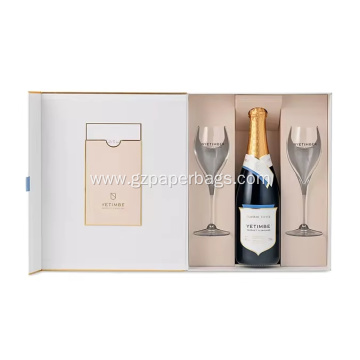 Champagne Alcoholic Glass Gift Cardboard Boxes with Lids